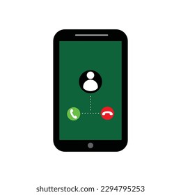 incoming call vector illustration. communication interface sign and symbol.
