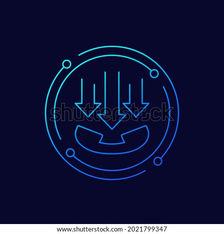 incoming calls line icon for web