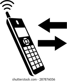 Incoming Calls Outgoing Calls House Phone Vector