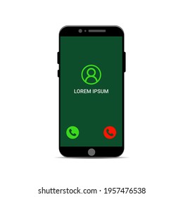 incoming calls smart phone vector illustration isolated on white