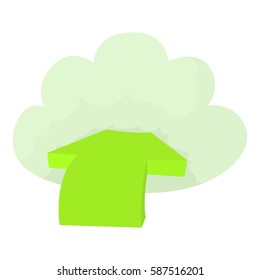 Incoming database icon. Cartoon illustration of incoming database vector icon for web