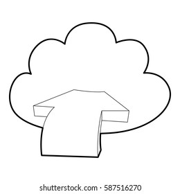 Incoming database icon. Outline illustration of incoming database vector icon for web