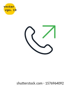 Incoming Icon Vector Logo Design Template