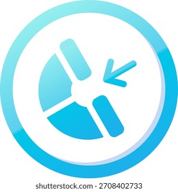 Diseño de icono de Vector de línea entrante