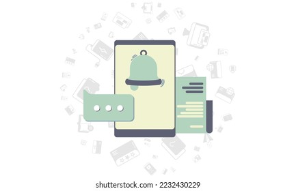 Incoming message notification on smartphone