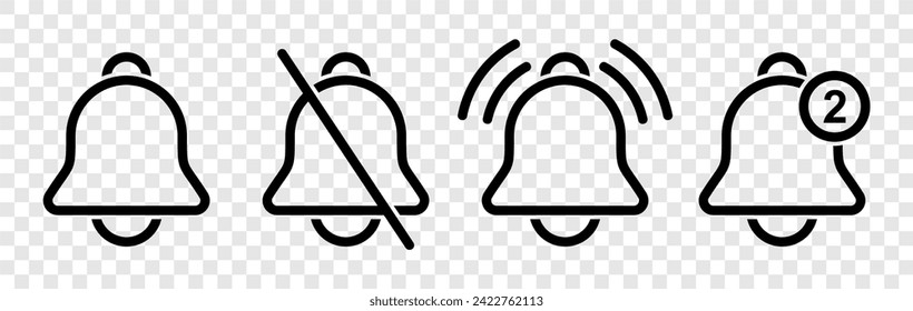 Incoming message smart phone notification bell