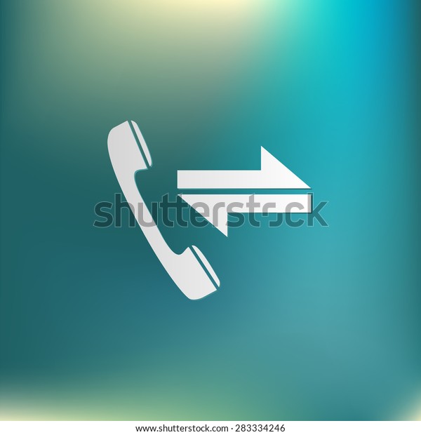 Incoming Outgoing Call Symbol Incoming Call Stock Vector (Royalty Free ...