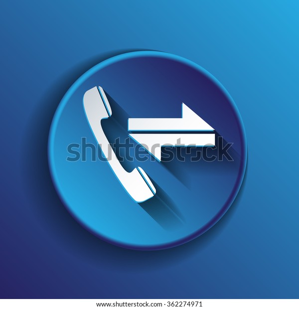 Incoming Outgoing Call Symbol Incoming Call Stock Vector (Royalty Free ...