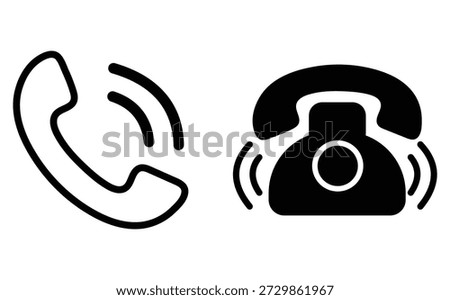 Incoming Phone Call Icon Vector
