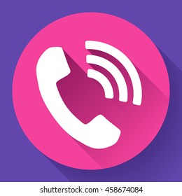 incoming Phone Call vector icon messenger symbol