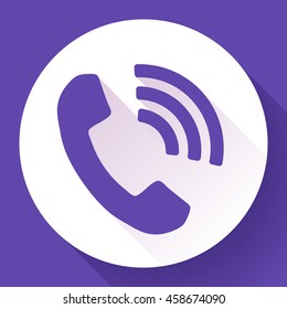 incoming Phone Call vector icon messenger symbol