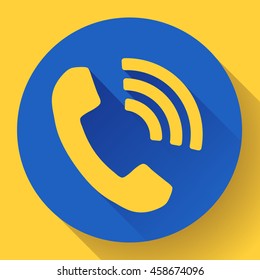 incoming Phone Call vector icon messenger symbol