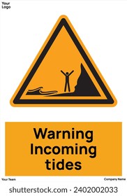 incoming tides signs symbol standard iso 7010
