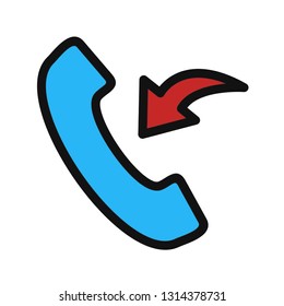 Incomming Call Vector Icon
