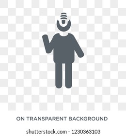 incomplete human icon. Trendy flat vector incomplete human icon on transparent background from Feelings collection. 