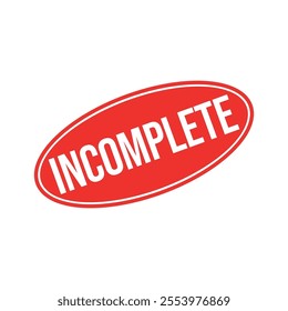 Incomplete Letter Rubber Stamp Template