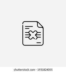 Incomprehension icon sign vector,Symbol, logo illustration for web and mobile