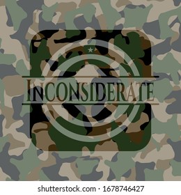 Inconsiderate On Camouflage Pattern Vector Illustration Stock Vector ...