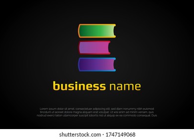 incorporated book into letter e, Initial Letter Logo For Your Company Name, Alphabet Logo Template Ready For Use, Modern Initial Logo