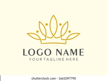 Incorporation Of The Lotus Flower Logo And Crown