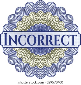 Incorrect abstract linear rosette