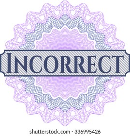 Incorrect abstract linear rosette