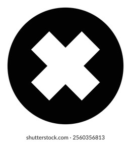 Incorrect vector icon features a prominent "X" enclosed within a circle, set against a clean white background. The design is simple yet effective, making it an ideal choice for conveying error or inva