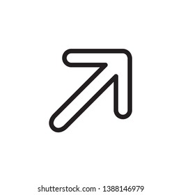 Increase arrow icon vector design template