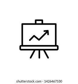 increase in artboard icon on white background - Vector