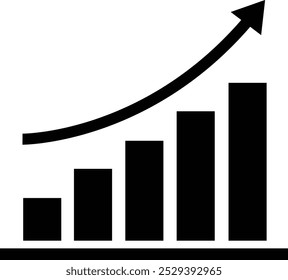 Increase Business Graph Line Icon. editable Stroke, Contains such as Arrow, Chart, Diagram, Finance, Direction, Graph, Growth, Interest Rate, Investment, Performance, Stock Market, Data linear vector.