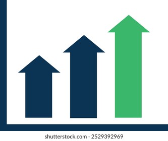 Icono de línea de gráfico de negocios de aumento. trazo editable, contiene elementos como flecha, gráfico, diagrama, finanzas, dirección, gráfico, crecimiento, tasa de interés, inversión, rendimiento, mercado de valores, Vector lineal de datos.