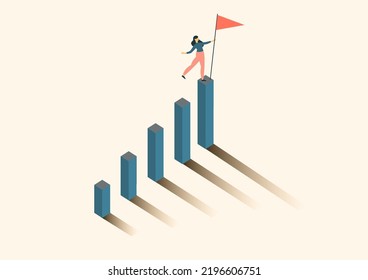 Increase business performance, growth, improvement, or growing for success or investment profit, strategy, or plan concept.