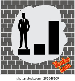 increase, businessman symbol