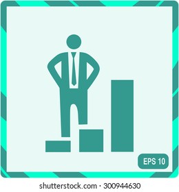 increase, businessman symbol
