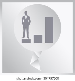 increase, businessman symbol