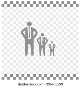 Increase, businessman symbol