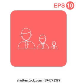 Increase, businessman symbol
