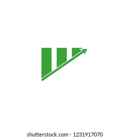 increase chart graph company vector