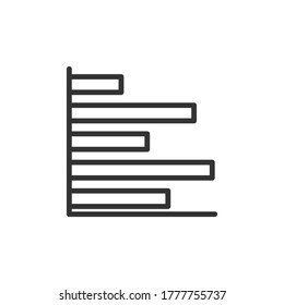 aumentar gráfico de gráfico Icono. Ilustración vectorial de crecimiento de la inversión empresarial