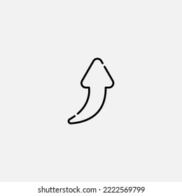 Increase chart icon sign vector,Symbol, logo illustration for web and mobile