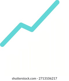 Aumentar ícone do gráfico do Creative Vetor