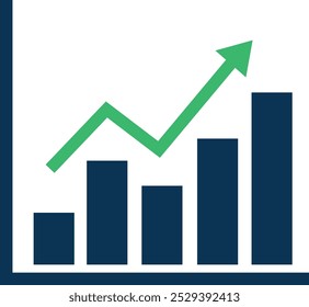 Icono de aumentar y disminuir línea. Trazo Editable, Contiene elementos como Flecha, Gráfico, Diagrama, Finanzas, Dirección, Gráfico, Crecimiento, Tasa de Interés, Inversión, Rendimiento, Mercado de Valores, Vector de Datos.