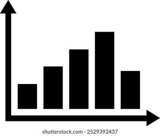 ícone Aumentar e Diminuir Linha. Traço editável, Contém como seta, gráfico, diagrama, finanças, direção, gráfico, crescimento, taxa de juros, investimento, desempenho, mercado de ações, vetor de dados.