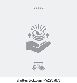 Increase earnings - Euro - Minimal icon