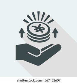 Increase earnings - Yen - Minimal icon