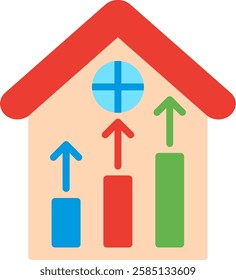 Increase Flat Illustration Vector Design