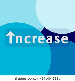 "Increase" - flat vector illustration for business 