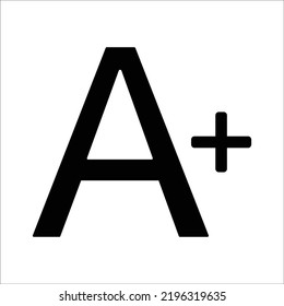 Aumentar la ilustración del icono del vector de letra
