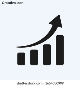 Increase icon. growth sign vector eps 10