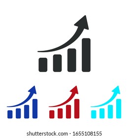 Increase icon. growth sign vector eps 10